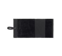Towel City Deluxe Tri-Fold Velour Golf Towel Black (One Size)