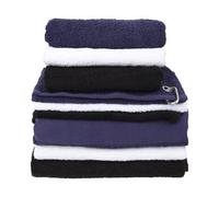 Towel City Printable Border Bath Towel Navy (One Size)