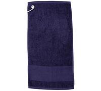 Towel City Printable Border Golf Towel Navy (One Size)