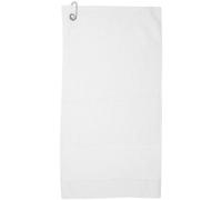 Towel City Printable Border Golf Towel White (One Size)