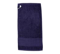 Towel City Printable Cotton Golf Towel Navy (One Size)