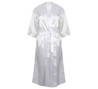 Towel City Women's Satin Robe in White | Size: 8-10 Towel City White 8-10