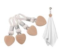 Towel Clips, 4-Piece Drill-Free Heart Hanger with a Loop, Travel Towel Hanging Clips - for Bags, Clothes, Socks, Hats, Home, Bathroom, Travel, Camping, Bedroom