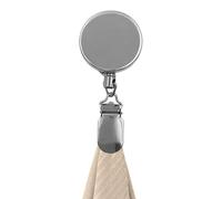 Towel Clips for Kitchen | 60cm Retractable Adhesive Wall Mount Metal Non-Slip | Towel Cloth Hanger Holder | for Bedroom Bathroom Kitchen Cupboard Clothing Socks Bags Hats