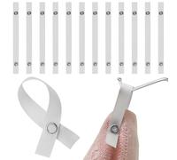 Towel Clips Hanger Set, 12Pcs Tea Towel Hanging Clips, Loop Towel Clip with Pin Button Closure, Textiles Towel Hangers without Sewing, Convenient and User-Friendly Kitchen Towels Clips for Home