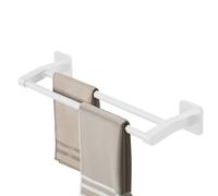 Towel Hanger - Space Aluminum Towel Rail | Bath Rack Wall Mounted, Adhesive Double Towell Bar for Bathroom Kitchen Living Room Practical Style Under Cabinet Anti Slip Scratch Protecting