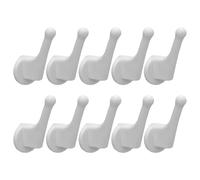 Towel Holder - 10-Pieces No-Drilling Heavy Duty - 8x6.8x3.8cm Heating Bathroom Radiators Hooks, Flexible Home Organizer For Home Apartment Handbag Coat Grocery Clothes Robe Hat