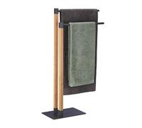 Towel holder 2 Bars Easy Assembly Towel Rack Free-Standing Towel Stand wooden