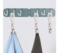 Towel Holder for Kitchen and Bathroom, Cotton Rope with Anti-Rust Metal Clamp Clips, No Tools Needed, Space-Saving Towel Rack for Dish, Tea, Pet Towels, 4/8/12(8PCS)