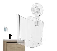 Towel Holder for Wall Mount in Bathroom - Box for a 19.7x12.7x11.5cm, Washable Container, Non-Slip Organizer for Wet Wipes, Paper Towels | Dep