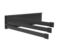 towel holder Multi Functional Bathroom Towel Bar with Rotating Folding Iron Design Pun Free Storage Rack and Organizer for Home Bathroom (Black) LWX Aqiong