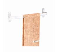 Towel Holder, Space Aluminum Towel Bar Rail for Bathroom or Kitchen, Self Adhesive or Screws Mounting Towel Rack/White/30Cm