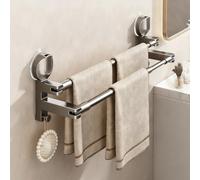 Towel Holder Suction Cup 50-77 cm Extendable Bathroom Towel Rail