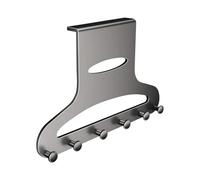 Towel Hooks Over The Door - Space Saving Metal Organizer Rack,Storage Behind The Door | For Home, Farm Style, Dormitory, Bathroom, Bedroom, Entrance, Toilet, Kitchen.