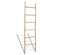 Towel Ladder with 5 Rungs Home Bathroom Hanger Towel Rail Rack Bamboo vidaXL