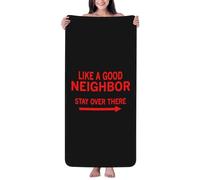Towel Like A Good Neighbor Stay Over There Absorbent Pool Towel Unisex Beach Body Wrap For Home Hotel Yoga 80X130Cm