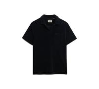 Superdry Towelling Short Sleeve Polo Black 2XL Men