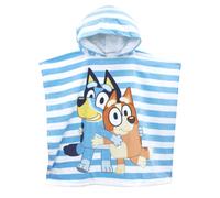 Hooded Poncho Towel Bluey Blue One Size