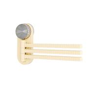 Towel Rack,3-Arm Towel Rack - Swivel 180 Degree Rotating Strong Suction Cup No Drilling Space Saving Accessories for Kitchen Shower Balconies