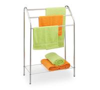 Towel rack bathroom dryer Compact Silver Towel Holder freestanding rack