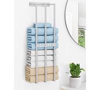 Towel Rack, Bethom Towel Storage Wall Mounted Can Hold 6 Large Bath Sheets, 750mm Towel Holder for Bathrooms, Towel Rail Wall Mounted for Rolled Washcloths, Brushed Nickel