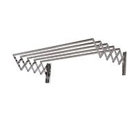 Towel Rack Extendible Folding Wall Mounted Clothes Airer 5 Hanging Laundry Drying Rack Towel Rail Air Dryer Rack for Indoor Bathroom Balcony Outdoor Easy To Install80cm