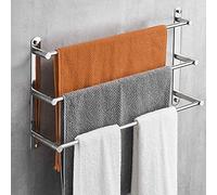 Towel Rack Holder, 304 Stainless Steel Wall Mounted Bathroom Towel Rail, 80 cm Long Multi-Function Towel Shelf Towel Bar for Kitchen, Bathroom, Toilet (Color : 70cm)