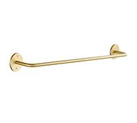 Towel Rack Holder Made of Brushed Brass Solid Round Bottom Towel Rack,Home Towel Bar Rail, /No Hook/a