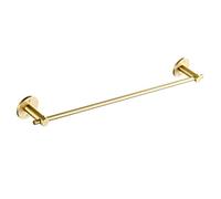 Towel Rack Holder Made of Brushed Brass Solid Round Bottom Towel Rack,Home Towel Bar Rail, /No Hook/B