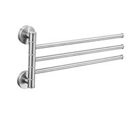 Towel Rack Rail Wall Mounted Stainless Steel Swivel Holder Swing for Kitchen Bathroom Toilet Bar Holder/Four Arm The New
