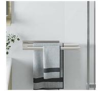 Towel Rack Silver 40x9x4cm Brushed Stainless Steel Wall-Mount Slim 5kg Bathroom
