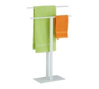 Towel rack standing Compact Clothes Stand Heavy Base Iron Material 2 Rails