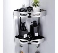 Towel Rack Towel Rack Bar, Toilet Paper Holder, Robe Towel Hooks, Wall Mounted Set Bathroom Accessories Kit Bathroom Hardware/2-Layer Triangle Basket