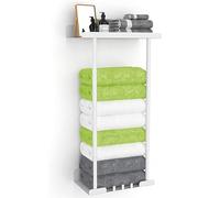 Towel Rack, Towel Storage Self Adhesive, Towel Holder Wall Mounted, Adjustable Bathroom Towel Storage, Towel Rack Wall Mounted, Black Towel Rail Bathroom Towel Holder, No Drilling Bathroom Storage