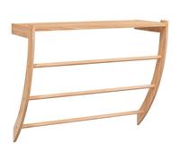Towel Rack Tower Holder Rail Bathroom Shelf Solid Wood Walnut vidaXL