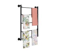 Towel Rack, Wall Mounted Garment Rack, Metal Tie & Scarf Display, Ribbon Organizer for Home and Retail Clothing Stores