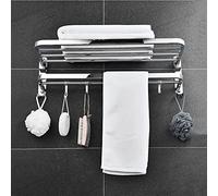 Towel Racks, Bathroom Towel Rack Wall Mounted Towel Holder,Nail- Bathroom Shelf for Towels,Stainless Steel Polished Bath Towel Rack Holder,Bathroom Organizer with Floating Shelves Dignif