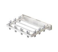 Towel Racks For Bathroom Wall Mounted - Foldable Sock Drying Rack | Towel Bar Windproof Storage Holder With 10 Clips For Balcony Outdoor -Entryway Rv Dorm
