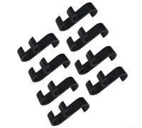 Towel Racks Made of 8 Practical Plastic Radiator Hooks Perfect for Home Use (Black)
