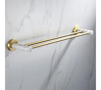 Towel Racks, Towel Rail for Bathroom,Nordic Light Space Aluminum Brushed Towel Bath Hand Towel Holder,Natural Marble Towel Bar/Color/Towel Rack (Color Towel Rack)