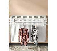 Towel Radiator Dryer with Single/Dual Rods for Clothes and Shoes, Compatible with Various Installation Methods, 40cm