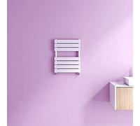 Towel Radiator White Flat Panel Heated Towel Bathroom Radiators Central Heating Rail Radiator Warmer Wall Mounted Ladder Rad 650x500mm