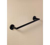 Towel Rail Black Matte Installation with Screws Measures 60 x 7.1 x 5 cm Cosmic Black One Size
