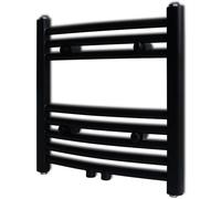 Towel Rail Central Bathroom Radiator Black/Grey Multi Sizes Curved/Straight vid