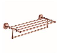 Towel Rail for Bathroom, All Copper Rose Gold Hand Towel Holder, Hardware Bathroom Towel Rail, Bathroom Toilet Towel Holder/Color/Towel Rack (Color Towel Rack) Household faucets