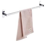 Towel Rail Single Stainless Steel Towel Holder for Bathroom Kitchen, Waterproof Stainless Steel Adhesive Rails No Drilling Towel Rack Shower Towel Shelf (50cm)
