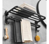 Towel Rail Towel Rack, Towel Holder Self Adhesive, Bathroom Towel Holder, SUS304 Stainless Steel Bathroom Towel Rail Towel Storage 24Inch
