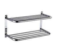 Towel Rail Towel Rack Towel Rail Towel Shelf Stainless Steel Polished Bathroom Towel Rack Double Layers Towel Holder Wall Mounted Towel Rail Towel Bar Towel Holder/47.5Cm