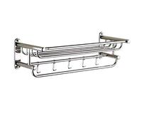 Towel Rails, Bath Towel Bar Stainless Steel Towel Rack Bathroom Towel Hanger Wall Mount Brushed Gold (Size : 40cm) () Household faucets