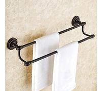 Towel Rails Black Towel Rail, Single Rod Full Copper Bathroom Hardware Bathroom Rack, American Towel Rack, Bathroom Towel Bar Towel Racks/Single Pole 60Cm The New